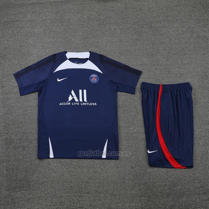 Chandal del Paris Saint-Germain Manga Corta 2022-2023 Azul - Pantalon Corto